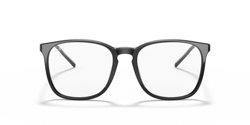 Ray - Ban Unisex RX5387 2000 Montature da vista Acetato Nero Trasparente Squadrata Normale miniatura 2