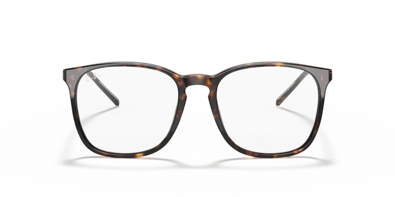 Ray - Ban Unisex RX5387 2012 Montature da vista Acetato Tartaruga Trasparente Squadrata Normale miniatura 2