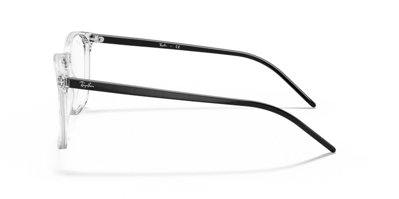 Ray - Ban Unisex RX5387 5629 Montature da vista Acetato Trasparente Trasparente Squadrata Normale miniatura 3