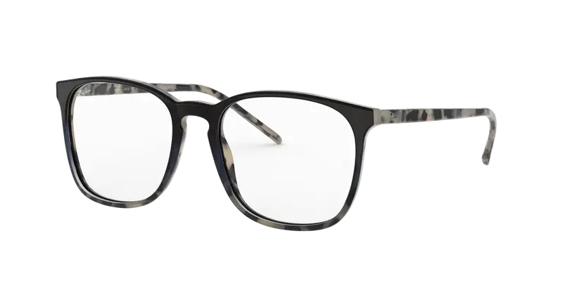 Ray - Ban Unisex RX5387 5872 Montature da vista Acetato Tartaruga Trasparente Squadrata Normale