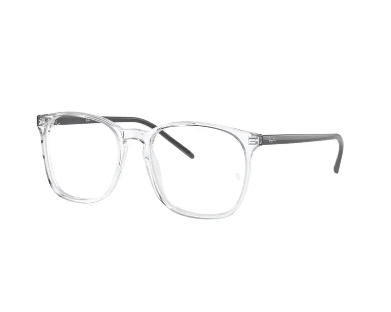 Ray - Ban Unisex RX5387 8181 Montature da vista Acetato Trasparente Trasparente Squadrata Normale