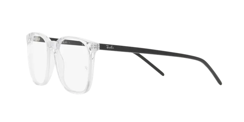 Ray - Ban Unisex RX5387 8181 Montature da vista Acetato Trasparente Trasparente Squadrata Normale miniatura 3