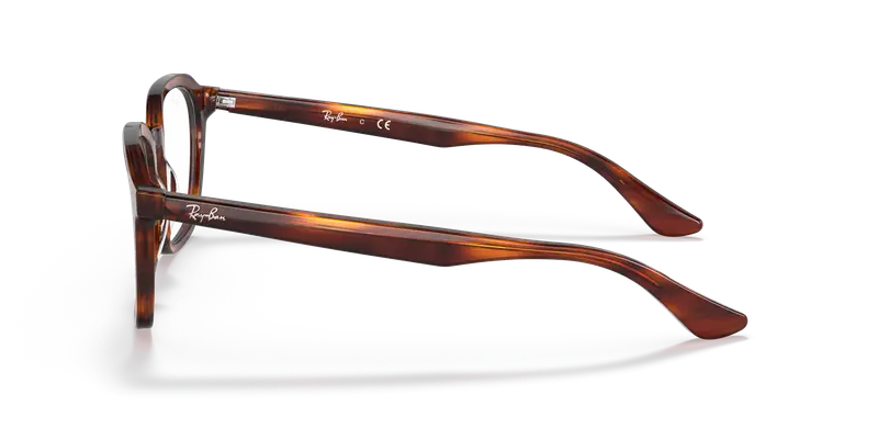 Ray - Ban Unisex RX5390 2144 Montature da vista Plastica Havana Squadrata miniatura 3
