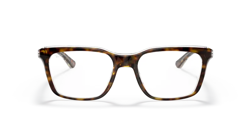 Ray - Ban Unisex RX5391 5082 Montature da vista Plastica Havana Squadrata miniatura 2