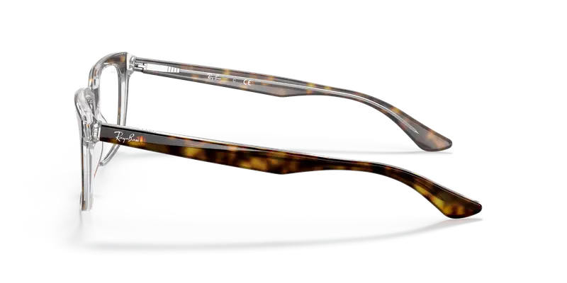 Ray - Ban Unisex RX5391 5082 Montature da vista Plastica Havana Squadrata miniatura 3