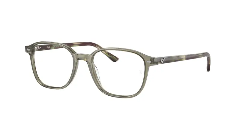 Ray - Ban Unisex RX5393 LEONARD 8178 Montature da vista Acetato Verde Trasparente Squadrata Normale