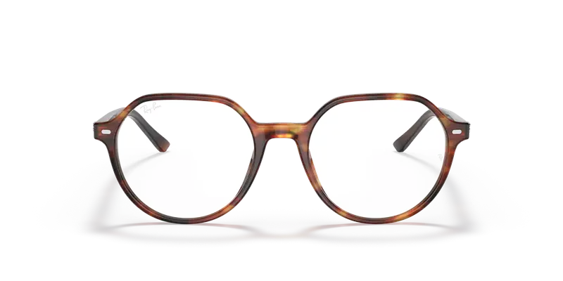 Ray - Ban Unisex RX5395 THALIA 2144 Montature da vista Acetato Marrone Trasparente Rotonda Normale miniatura 2