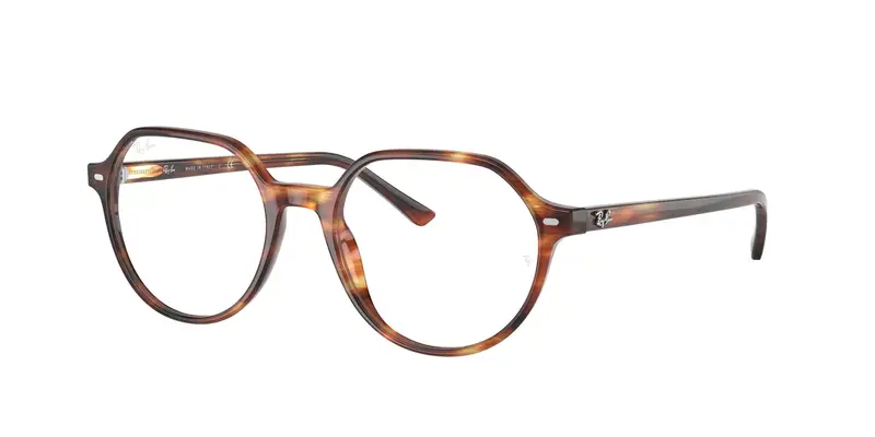 Unisex RX5395 THALIA 2144 Montature da vista Acetato Marrone Trasparente Rotonda Normale
