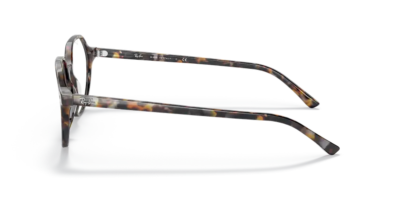 Ray - Ban Unisex RX5395 THALIA 8173 Montature da vista Acetato Marrone Trasparente Rotonda Normale miniatura 3