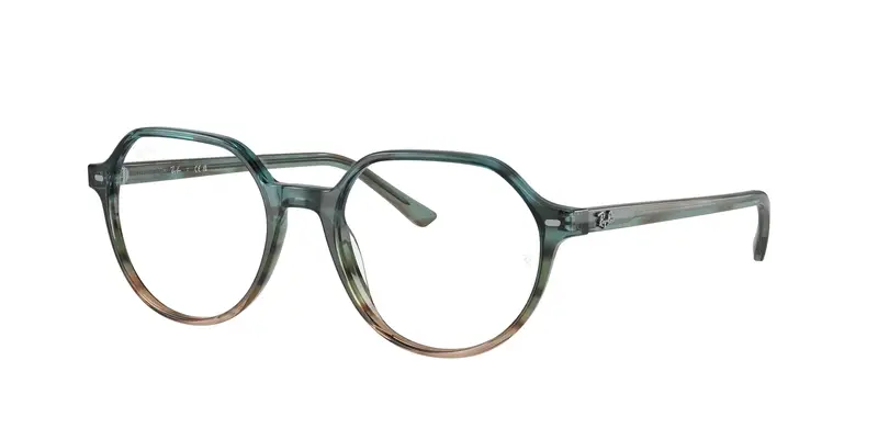 Ray - Ban Unisex RX5395 THALIA 8252 Montature da vista Acetato Multi-colore Trasparente Rotonda Normale
