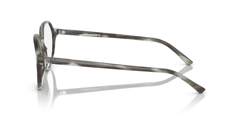 Ray - Ban Unisex RX5395 THALIA 8356 Montature da vista Acetato Verde Trasparente Rotonda Normale miniatura 3