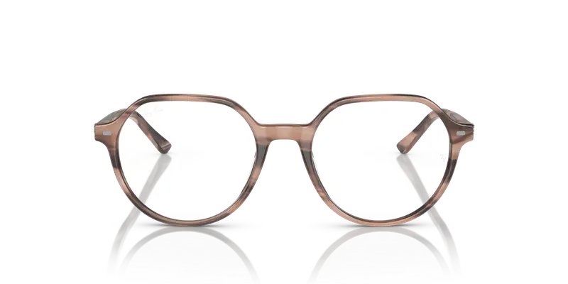 Ray - Ban Unisex RX5395 THALIA 8358 Montature da vista Acetato Rosa Trasparente Rotonda Normale miniatura 2