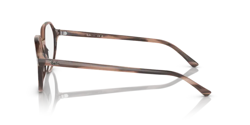 Ray - Ban Unisex RX5395 THALIA 8358 Montature da vista Acetato Rosa Trasparente Rotonda Normale miniatura 3