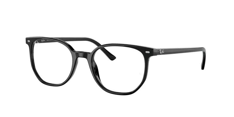 Ray - Ban Unisex RX5397 ELLIOT 2000 Montature da vista Acetato Nero Trasparente Geometrica Normale