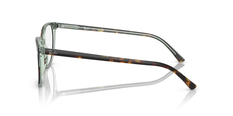Ray - Ban Unisex RX5397 ELLIOT 8249 Montature da vista Acetato Marrone Trasparente Geometrica Normale miniatura 3