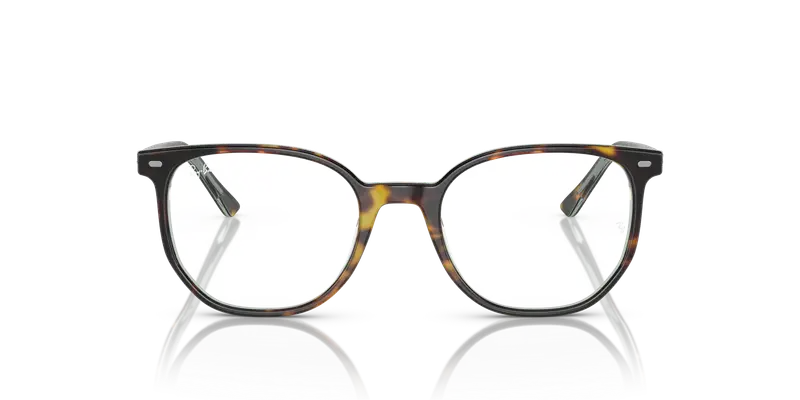 Ray - Ban Unisex RX5397 ELLIOT 8249 Montature da vista Acetato Marrone Trasparente Geometrica Normale miniatura 2