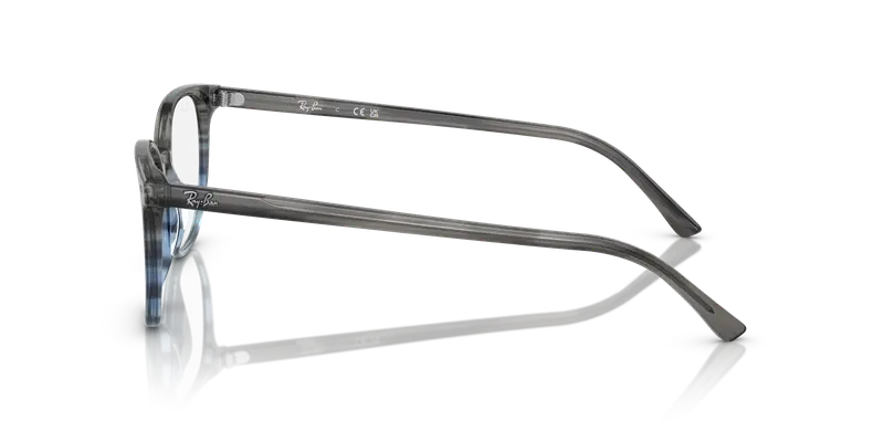 Ray - Ban Unisex RX5397 ELLIOT 8254 Montature da vista Acetato Blu Trasparente Geometrica Normale miniatura 3