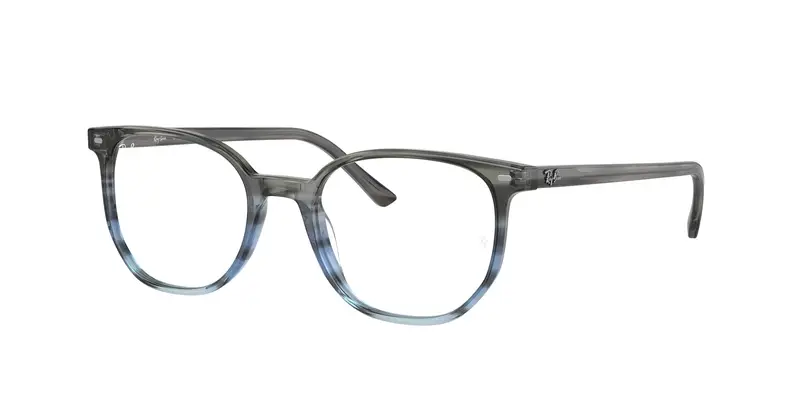 Ray - Ban Unisex RX5397 ELLIOT 8254 Montature da vista Acetato Blu Trasparente Geometrica Normale