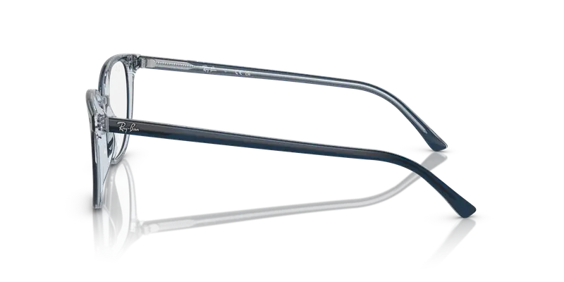 Ray - Ban Unisex RX5397 ELLIOT 8324 Montature da vista Acetato Blu Trasparente Geometrica Normale miniatura 3