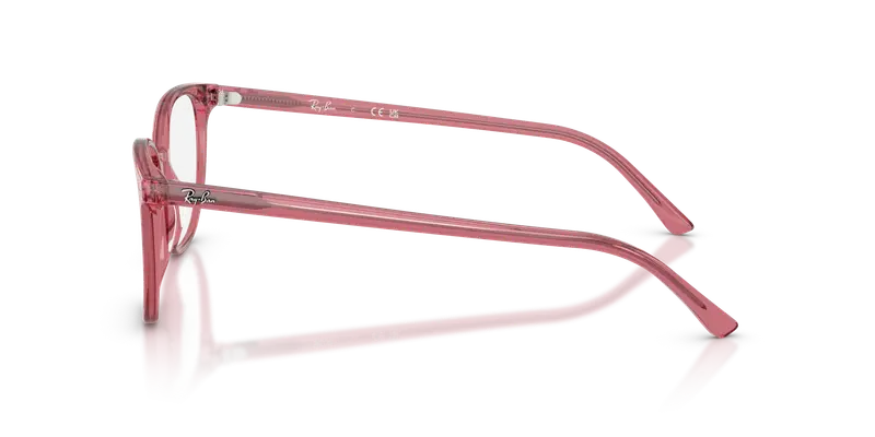 Ray - Ban Unisex RX5397 ELLIOT 8440 Montature da vista Acetato Rosa Trasparente Geometrica Normale miniatura 3