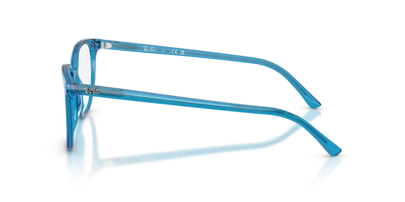 Ray - Ban Unisex RX5397 ELLIOT 8442 Montature da vista Acetato Blu Trasparente Geometrica Normale miniatura 3