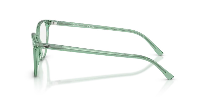 Ray - Ban Unisex RX5397 ELLIOT 8443 Montature da vista Acetato Verde Trasparente Geometrica Normale miniatura 3