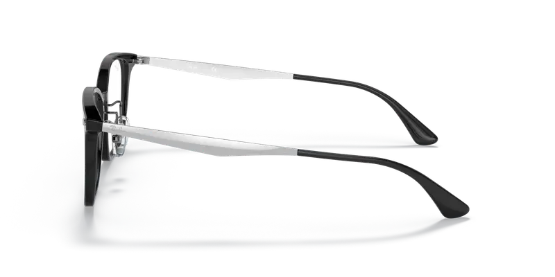 Ray - Ban Unisex RX5403D 2000 Montature da vista Acetato Nero Trasparente Pillow Normale miniatura 3