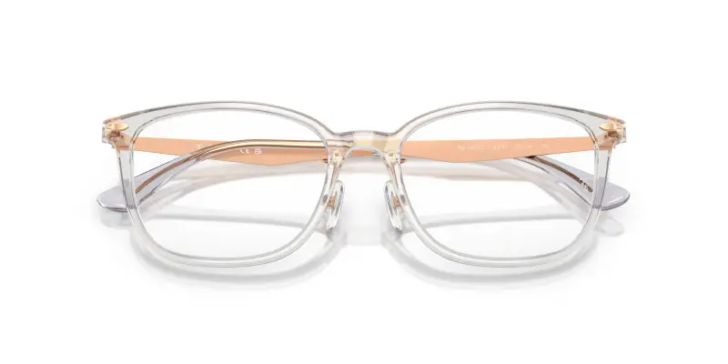 Unisex RX5403D 8416 Montature da vista Acetato Grigio Trasparente Pillow Normale miniatura 2