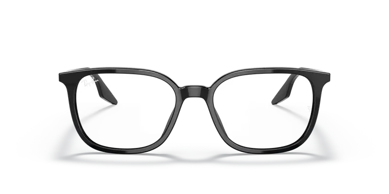 Ray - Ban Unisex RX5406 2000 Montature da vista Acetato Nero Trasparente Squadrata Normale miniatura 2