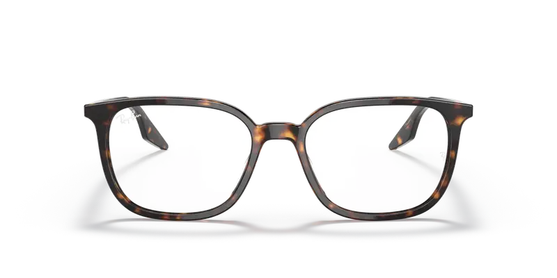 Ray - Ban Unisex RX5406 2012 Montature da vista Acetato Tartaruga Trasparente Squadrata Normale miniatura 2