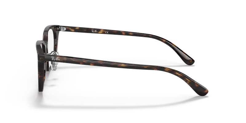 Ray - Ban Unisex RX5407D 2012 Montature da vista Acetato Tartaruga Trasparente Squadrata Normale miniatura 3