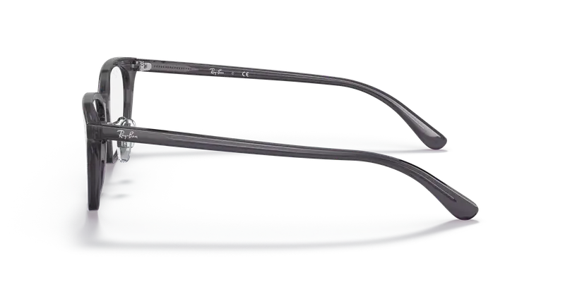 Ray - Ban Unisex RX5407D 5920 Montature da vista Acetato Grigio Trasparente Squadrata Normale miniatura 3