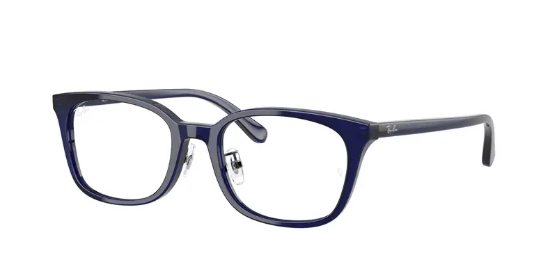 Ray - Ban Unisex RX5407D  5986 Montature da vista Acetato Blu Trasparente Squadrata Normale