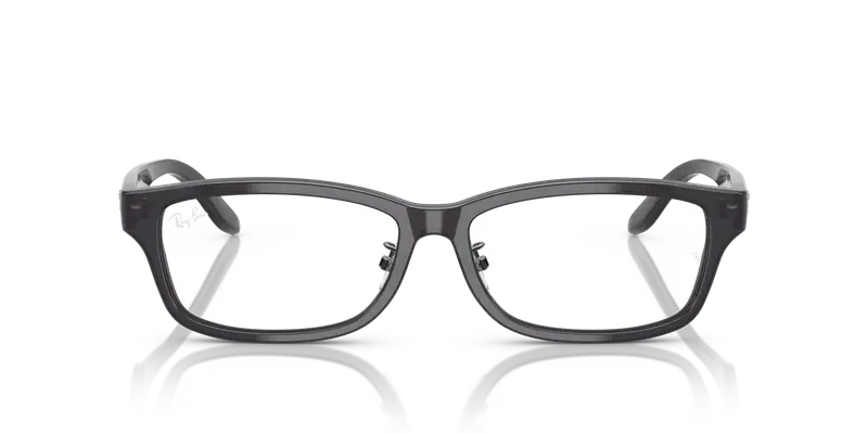 Ray - Ban Unisex RX5408D 5920 Montature da vista Acetato Grigio Trasparente Squadrata Normale miniatura 2