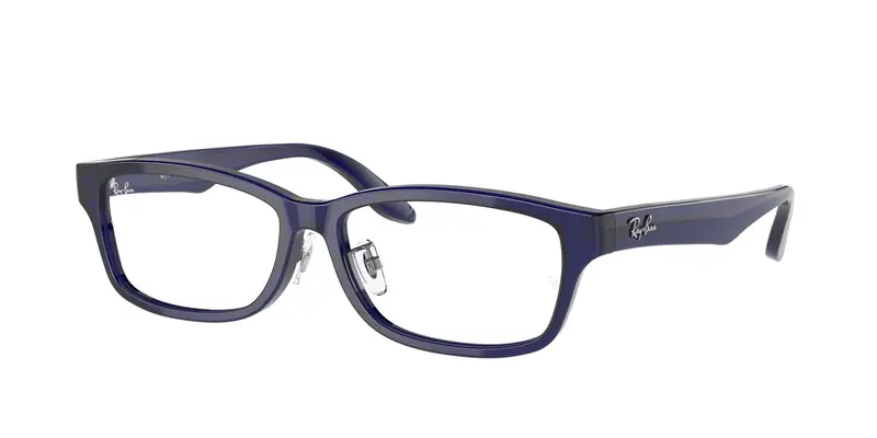 Ray - Ban Unisex RX5408D 5986 Montature da vista Acetato Blu Trasparente Squadrata Normale