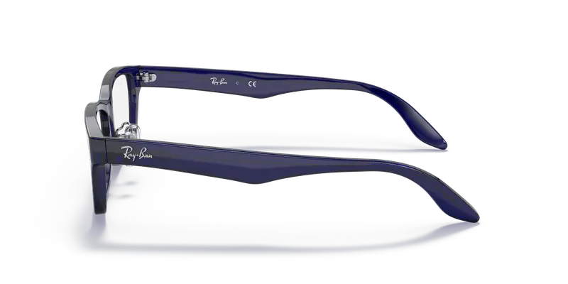 Ray - Ban Unisex RX5408D 5986 Montature da vista Acetato Blu Trasparente Squadrata Normale miniatura 3