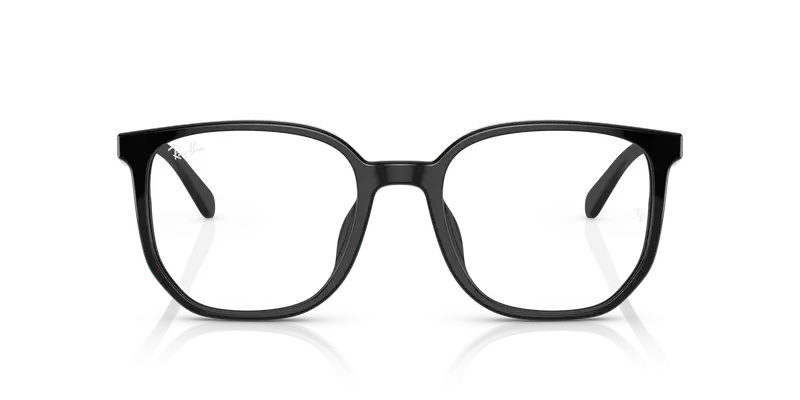 Ray - Ban Unisex RX5411D 2000 Montature da vista Acetato Nero Trasparente Geometrica Normale miniatura 2