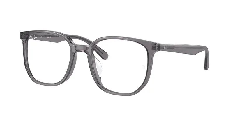 Ray - Ban Unisex RX5411D 8268 Montature da vista Acetato Grigio Trasparente Geometrica Normale
