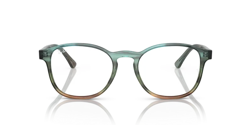 Ray - Ban Unisex RX5417 8252 Montature da vista Acetato Multi-colore Trasparente Pantos Normale miniatura 2