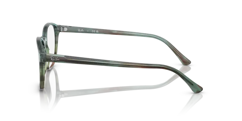 Ray - Ban Unisex RX5417 8252 Montature da vista Acetato Multi-colore Trasparente Pantos Normale miniatura 3