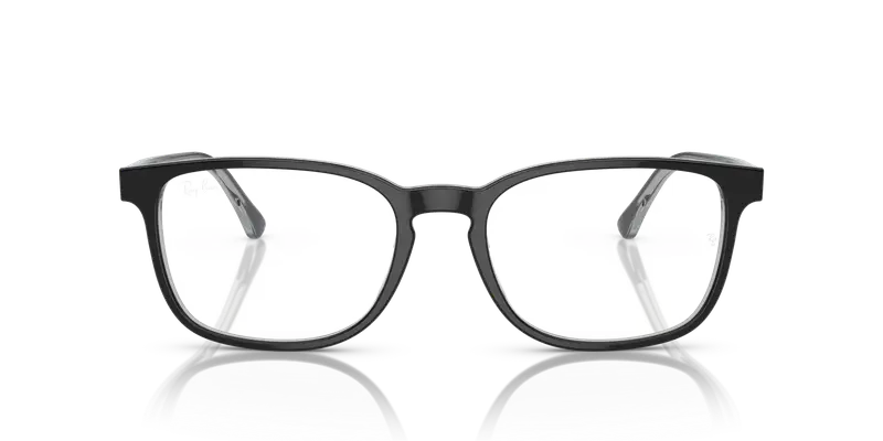 Ray - Ban Unisex RX5418 8367 Montature da vista Acetato Grigio Trasparente Pillow Normale miniatura 2