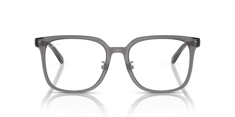 Ray - Ban Unisex RX5419D 8268 Montature da vista Acetato Grigio Trasparente Squadrata Normale miniatura 2