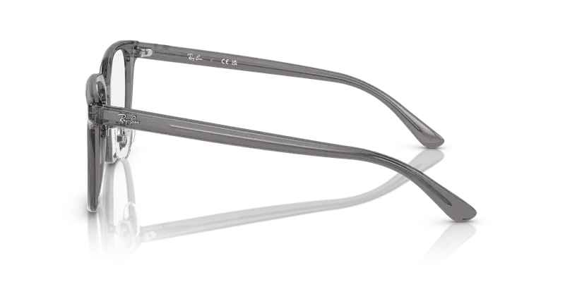 Ray - Ban Unisex RX5419D 8268 Montature da vista Acetato Grigio Trasparente Squadrata Normale miniatura 3
