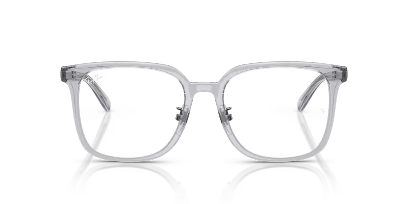 Ray - Ban Unisex RX5419D 8415 Montature da vista Acetato Grigio Trasparente Squadrata Normale miniatura 2