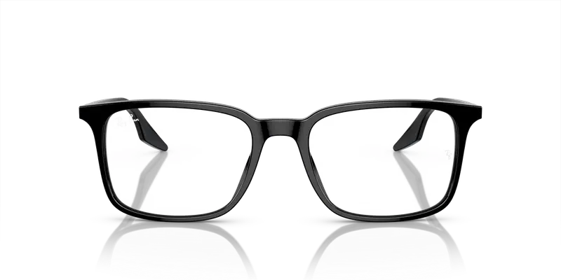 Ray - Ban Unisex RX5421 2000 Montature da vista Acetato Nero Trasparente Squadrata Normale miniatura 2