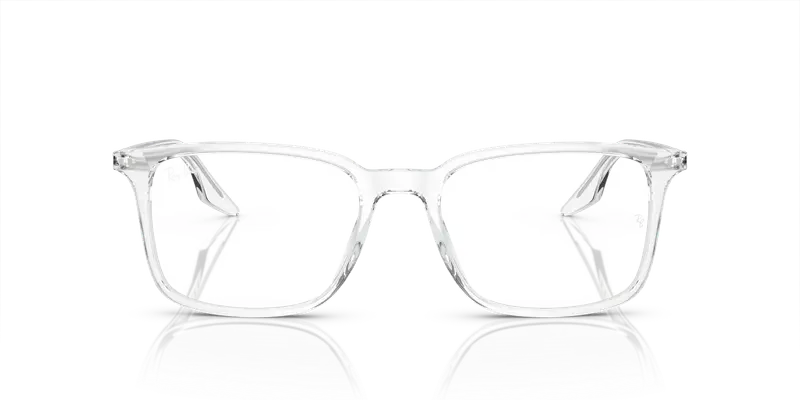 Ray - Ban Unisex RX5421 2001 Montature da vista Acetato Trasparente Trasparente Squadrata Normale miniatura 2