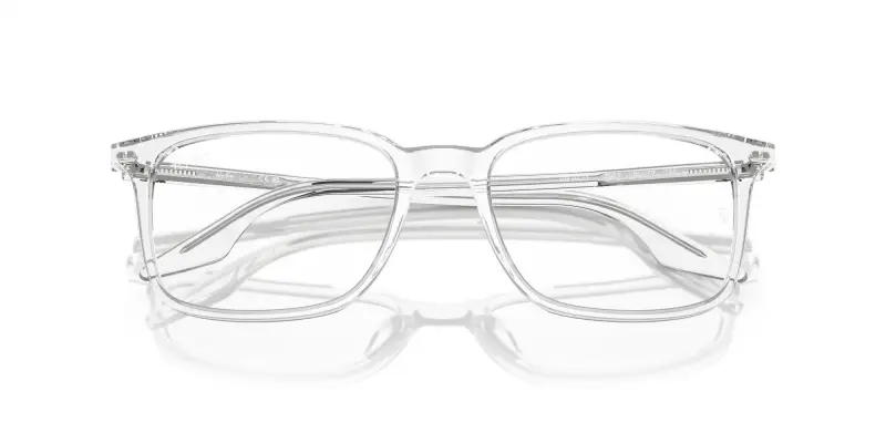 Unisex RX5421 2001 Montature da vista Acetato Trasparente Trasparente Squadrata Normale miniatura 2