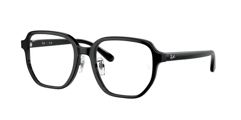 Ray - Ban Unisex RX5424D  2000 Montature da vista Acetato Nero Trasparente Geometrica Normale