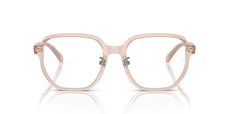 Ray - Ban Unisex RX5424D 8267 Montature da vista Acetato Marrone Trasparente Geometrica Normale miniatura 2