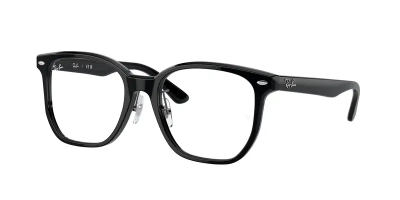 Ray - Ban Unisex RX5425D  2000 Montature da vista Acetato Nero Trasparente Squadrata Normale